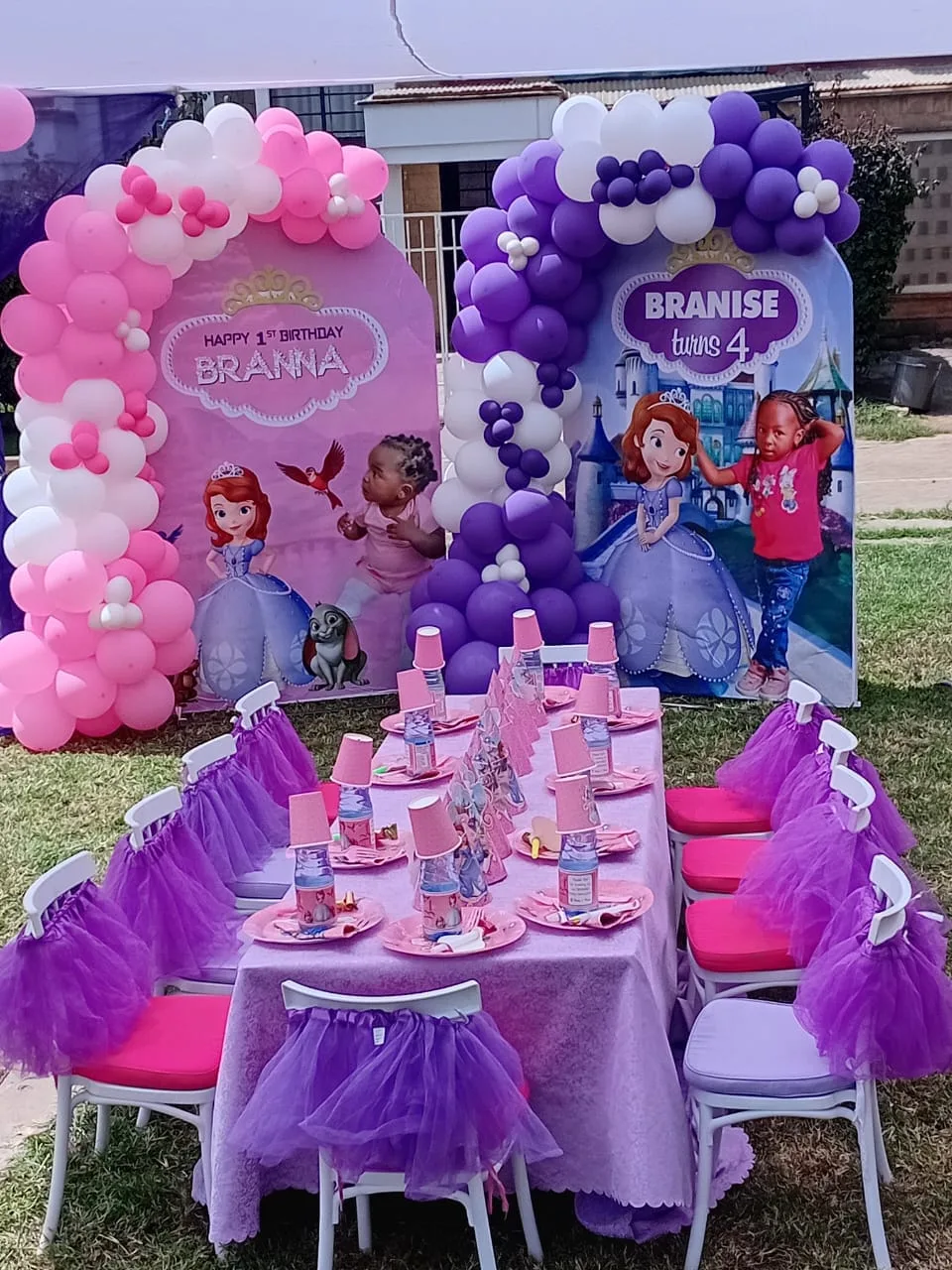 Tutu Chair Skirts set up at a Nairobi event by Sherehe Events - photo 2
